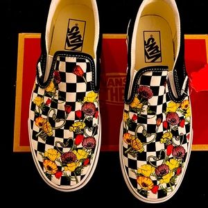Flower vans new never worn